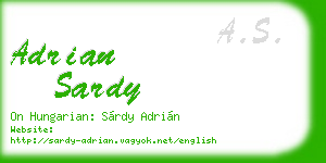 adrian sardy business card